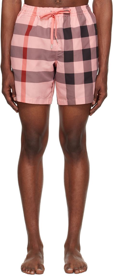 women burberry swim shorts|Burberry check swim shorts men.